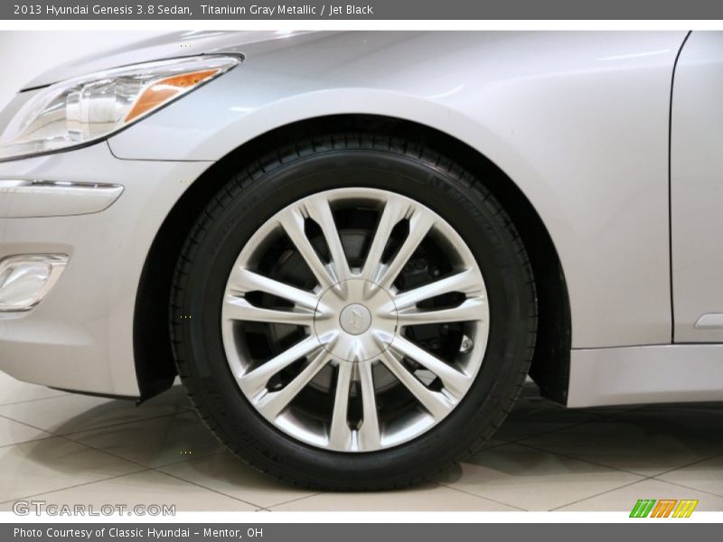 Titanium Gray Metallic / Jet Black 2013 Hyundai Genesis 3.8 Sedan