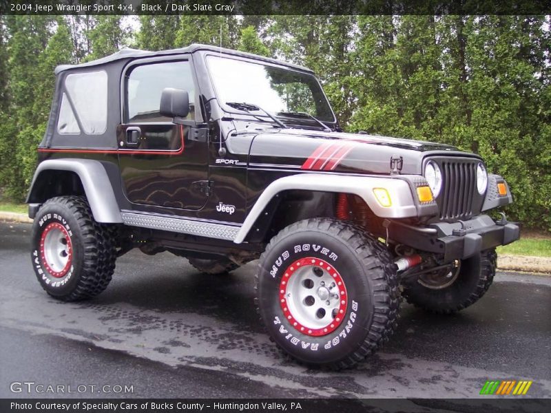 Black / Dark Slate Gray 2004 Jeep Wrangler Sport 4x4