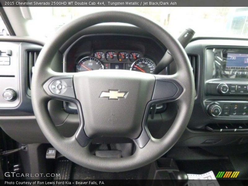 Tungsten Metallic / Jet Black/Dark Ash 2015 Chevrolet Silverado 2500HD WT Double Cab 4x4