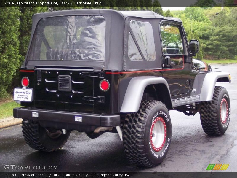 Black / Dark Slate Gray 2004 Jeep Wrangler Sport 4x4