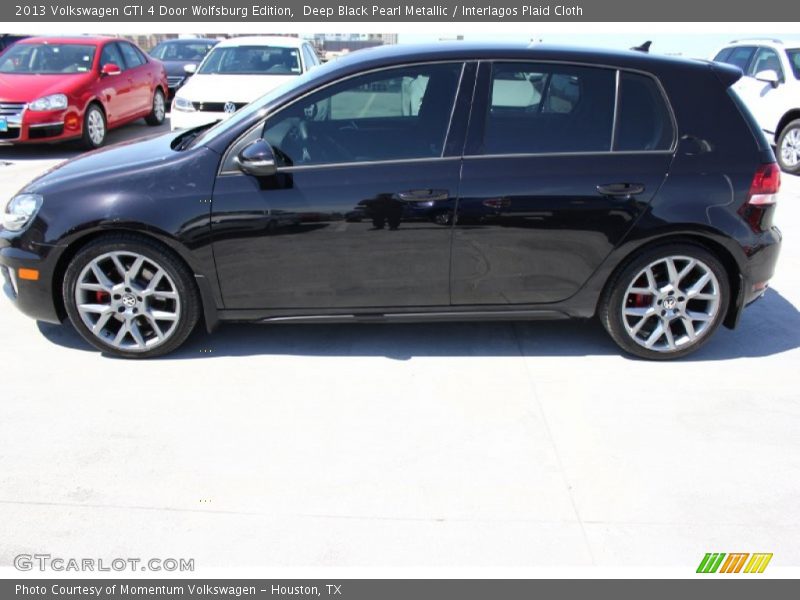 Deep Black Pearl Metallic / Interlagos Plaid Cloth 2013 Volkswagen GTI 4 Door Wolfsburg Edition