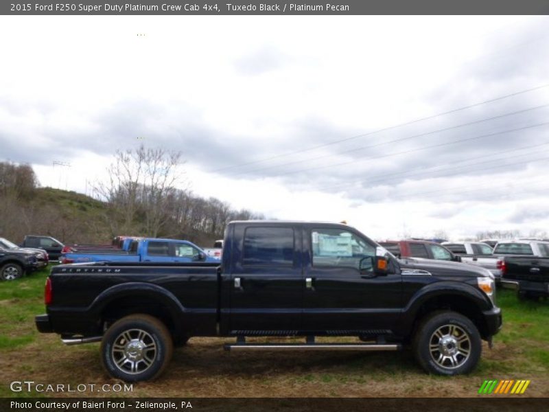 Tuxedo Black / Platinum Pecan 2015 Ford F250 Super Duty Platinum Crew Cab 4x4