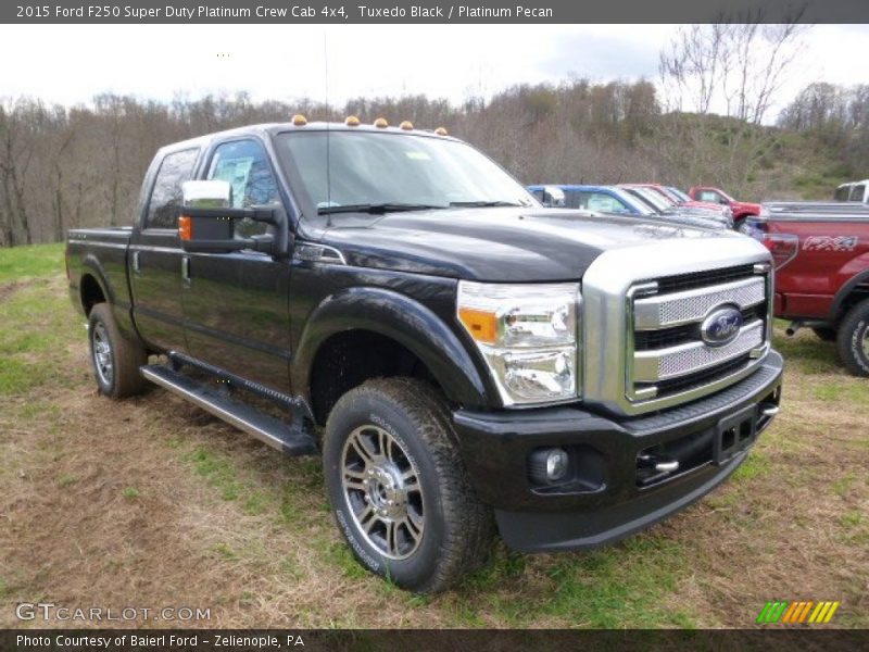 Tuxedo Black / Platinum Pecan 2015 Ford F250 Super Duty Platinum Crew Cab 4x4