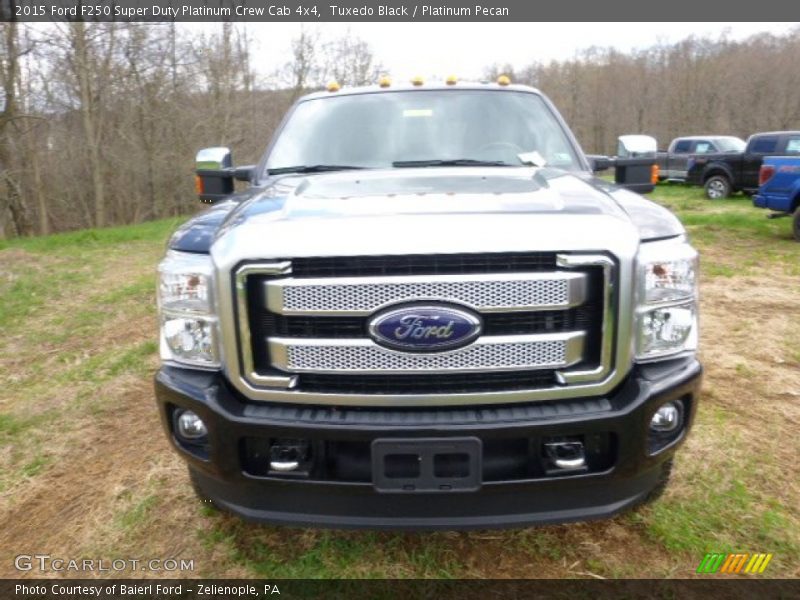 Tuxedo Black / Platinum Pecan 2015 Ford F250 Super Duty Platinum Crew Cab 4x4