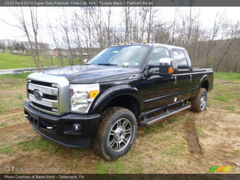 Tuxedo Black / Platinum Pecan 2015 Ford F250 Super Duty Platinum Crew Cab 4x4