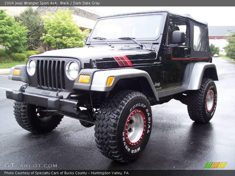 Black / Dark Slate Gray 2004 Jeep Wrangler Sport 4x4