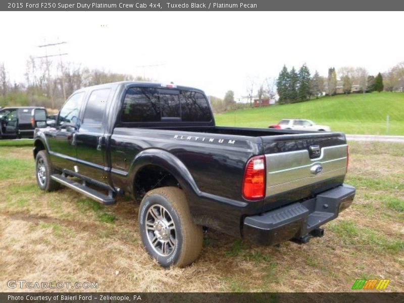 Tuxedo Black / Platinum Pecan 2015 Ford F250 Super Duty Platinum Crew Cab 4x4