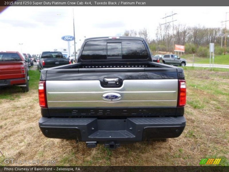 Tuxedo Black / Platinum Pecan 2015 Ford F250 Super Duty Platinum Crew Cab 4x4