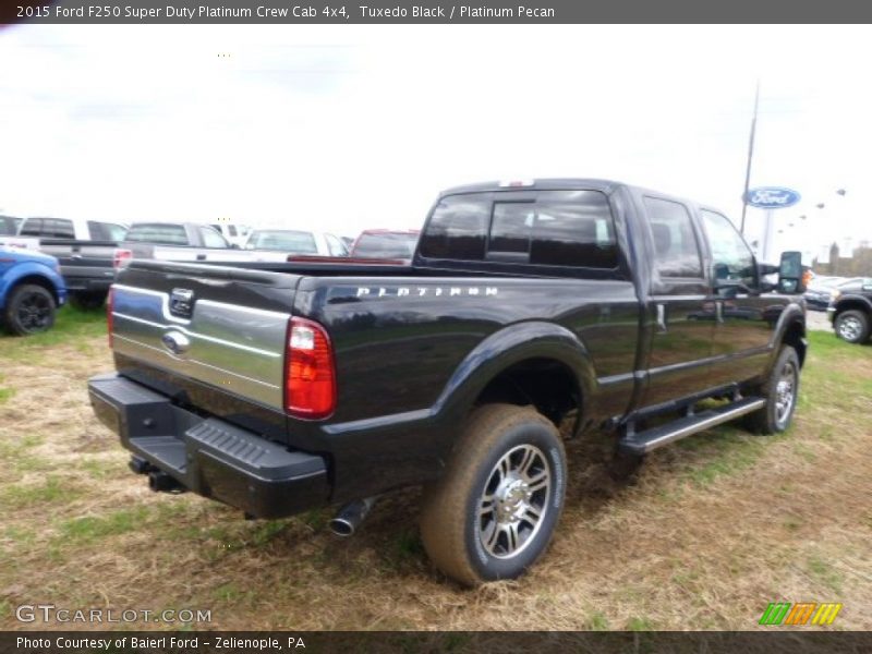 Tuxedo Black / Platinum Pecan 2015 Ford F250 Super Duty Platinum Crew Cab 4x4