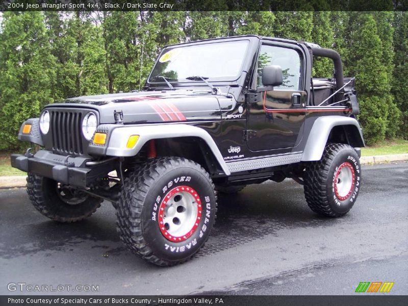 Black / Dark Slate Gray 2004 Jeep Wrangler Sport 4x4