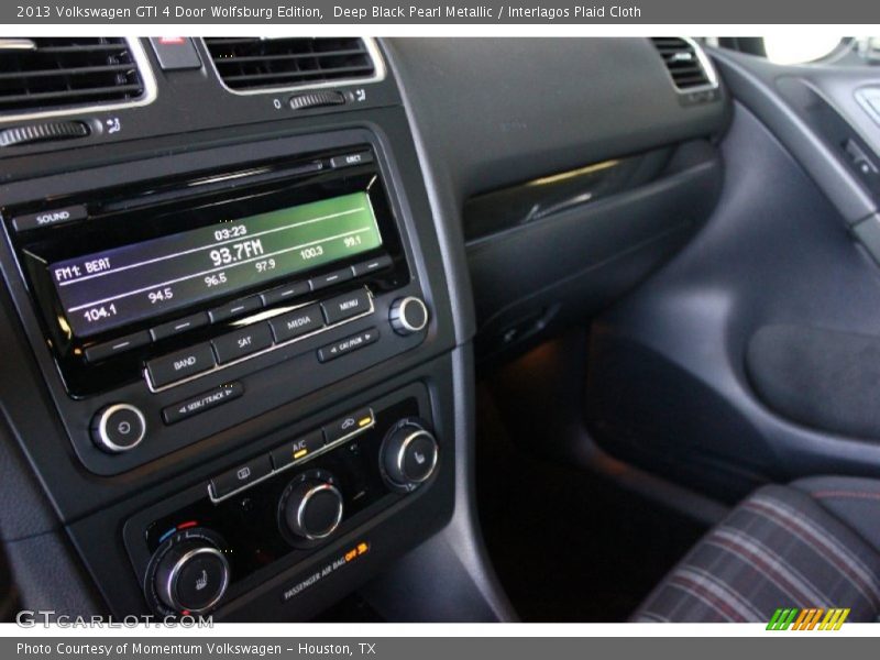 Deep Black Pearl Metallic / Interlagos Plaid Cloth 2013 Volkswagen GTI 4 Door Wolfsburg Edition