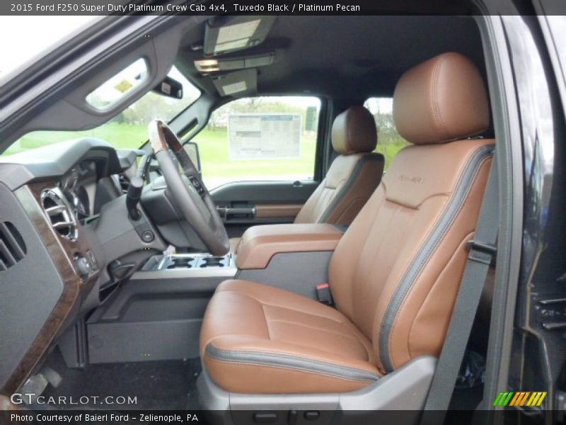  2015 F250 Super Duty Platinum Crew Cab 4x4 Platinum Pecan Interior