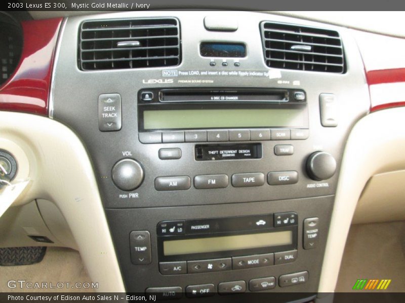 Mystic Gold Metallic / Ivory 2003 Lexus ES 300