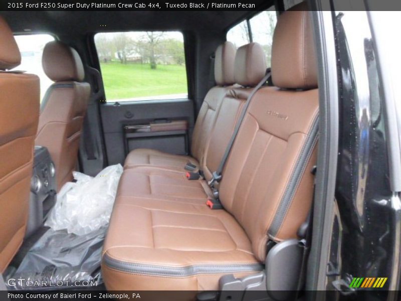 Rear Seat of 2015 F250 Super Duty Platinum Crew Cab 4x4