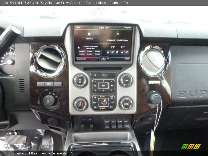 Tuxedo Black / Platinum Pecan 2015 Ford F250 Super Duty Platinum Crew Cab 4x4
