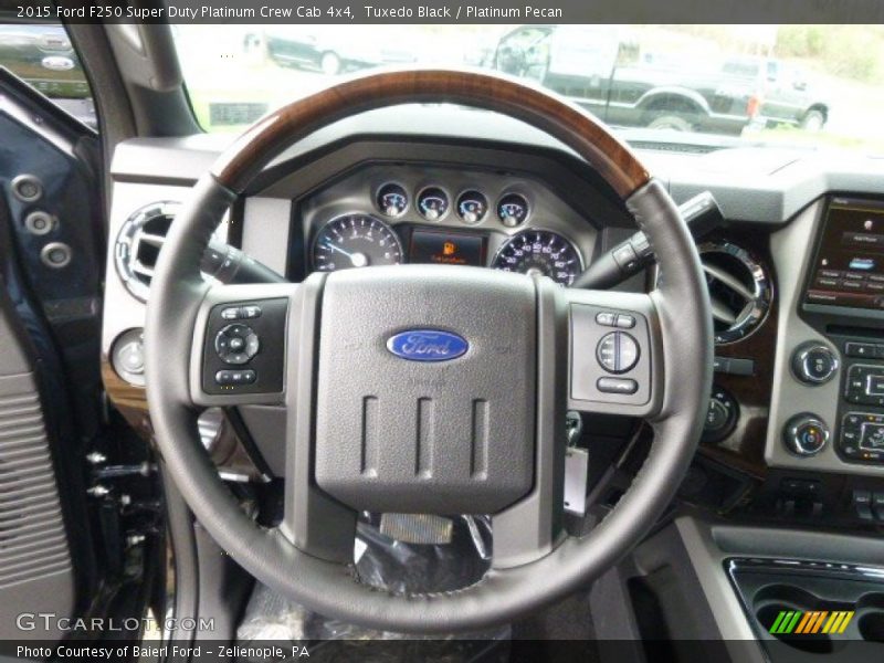  2015 F250 Super Duty Platinum Crew Cab 4x4 Steering Wheel