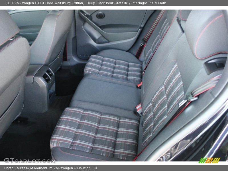 Deep Black Pearl Metallic / Interlagos Plaid Cloth 2013 Volkswagen GTI 4 Door Wolfsburg Edition