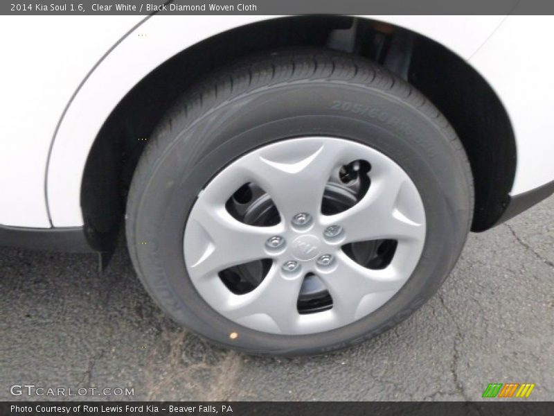 Clear White / Black Diamond Woven Cloth 2014 Kia Soul 1.6