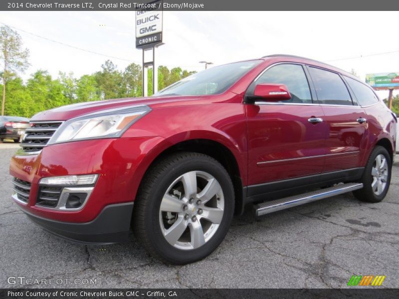 Crystal Red Tintcoat / Ebony/Mojave 2014 Chevrolet Traverse LTZ