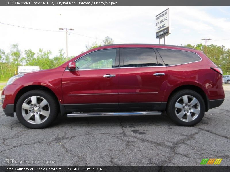 Crystal Red Tintcoat / Ebony/Mojave 2014 Chevrolet Traverse LTZ