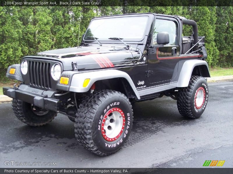 Black / Dark Slate Gray 2004 Jeep Wrangler Sport 4x4