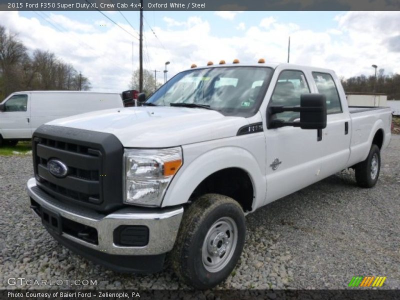 Oxford White / Steel 2015 Ford F350 Super Duty XL Crew Cab 4x4