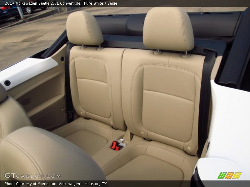 Pure White / Beige 2014 Volkswagen Beetle 2.5L Convertible