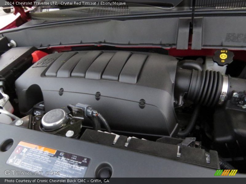 Crystal Red Tintcoat / Ebony/Mojave 2014 Chevrolet Traverse LTZ