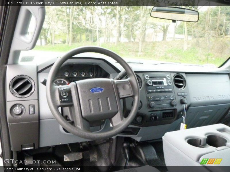 Oxford White / Steel 2015 Ford F350 Super Duty XL Crew Cab 4x4