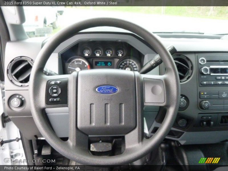 Oxford White / Steel 2015 Ford F350 Super Duty XL Crew Cab 4x4