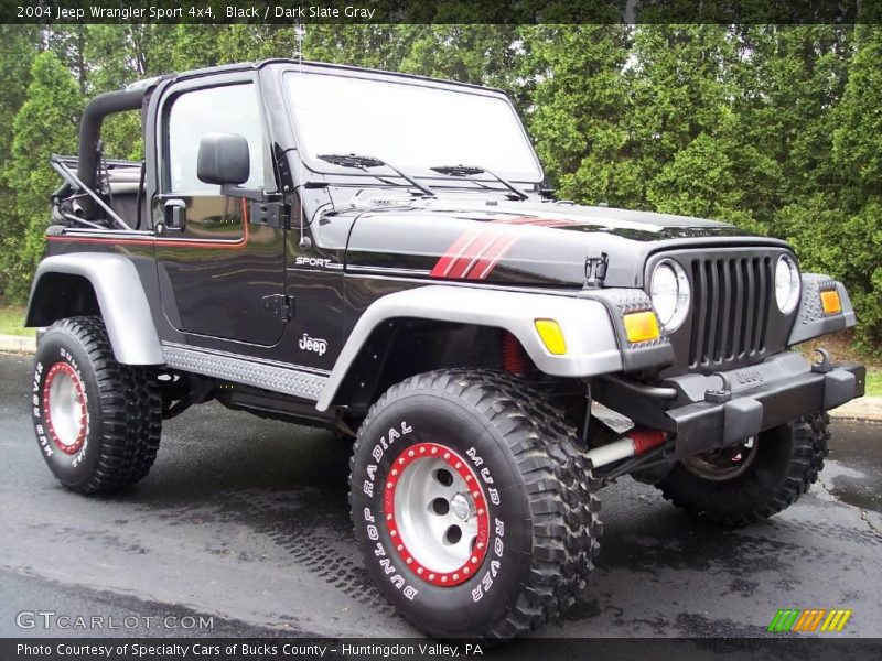 Black / Dark Slate Gray 2004 Jeep Wrangler Sport 4x4