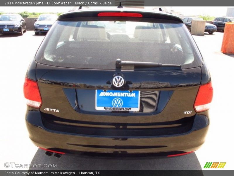 Black / Cornsilk Beige 2014 Volkswagen Jetta TDI SportWagen