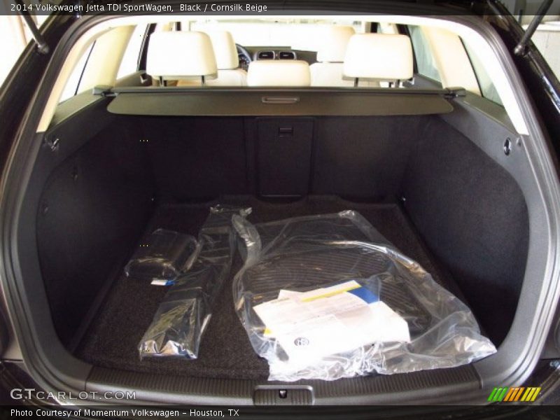 Black / Cornsilk Beige 2014 Volkswagen Jetta TDI SportWagen