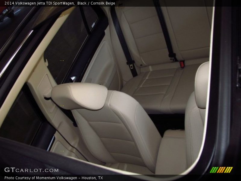 Black / Cornsilk Beige 2014 Volkswagen Jetta TDI SportWagen