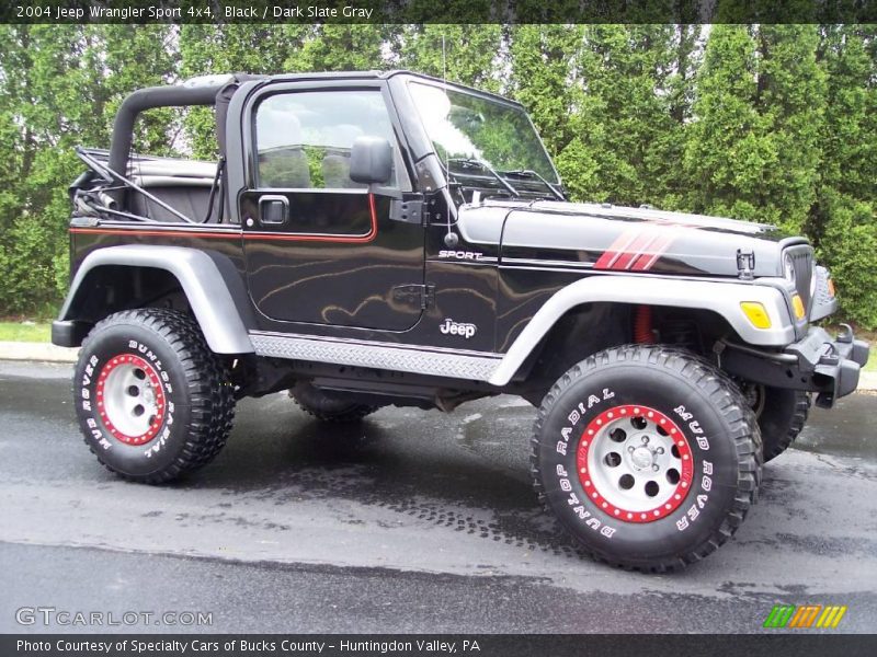 Black / Dark Slate Gray 2004 Jeep Wrangler Sport 4x4