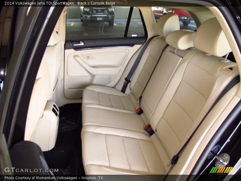 Black / Cornsilk Beige 2014 Volkswagen Jetta TDI SportWagen