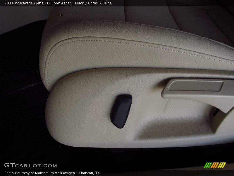 Black / Cornsilk Beige 2014 Volkswagen Jetta TDI SportWagen
