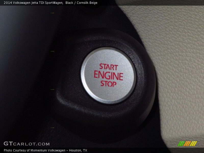 Black / Cornsilk Beige 2014 Volkswagen Jetta TDI SportWagen
