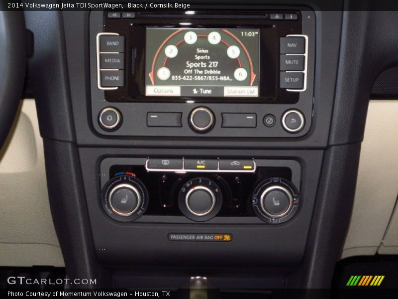 Black / Cornsilk Beige 2014 Volkswagen Jetta TDI SportWagen