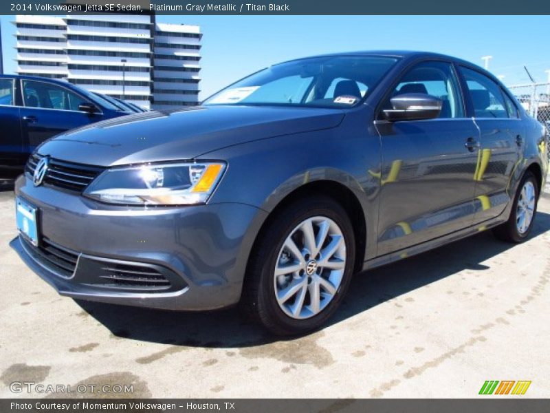 Platinum Gray Metallic / Titan Black 2014 Volkswagen Jetta SE Sedan