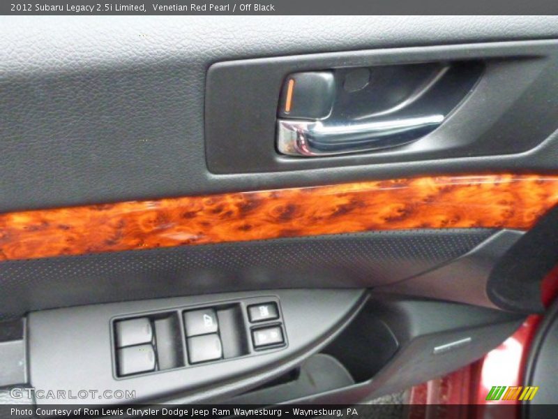 Venetian Red Pearl / Off Black 2012 Subaru Legacy 2.5i Limited