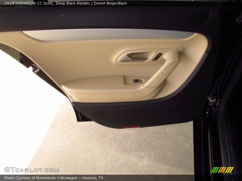 Deep Black Metallic / Desert Beige/Black 2014 Volkswagen CC Sport