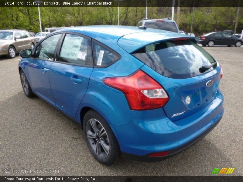 Blue Candy / Charcoal Black 2014 Ford Focus SE Hatchback