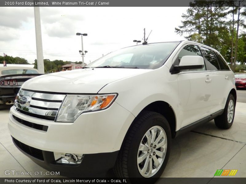 White Platinum Tri-Coat / Camel 2010 Ford Edge Limited