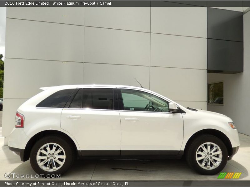 White Platinum Tri-Coat / Camel 2010 Ford Edge Limited