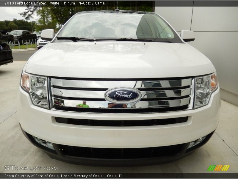White Platinum Tri-Coat / Camel 2010 Ford Edge Limited