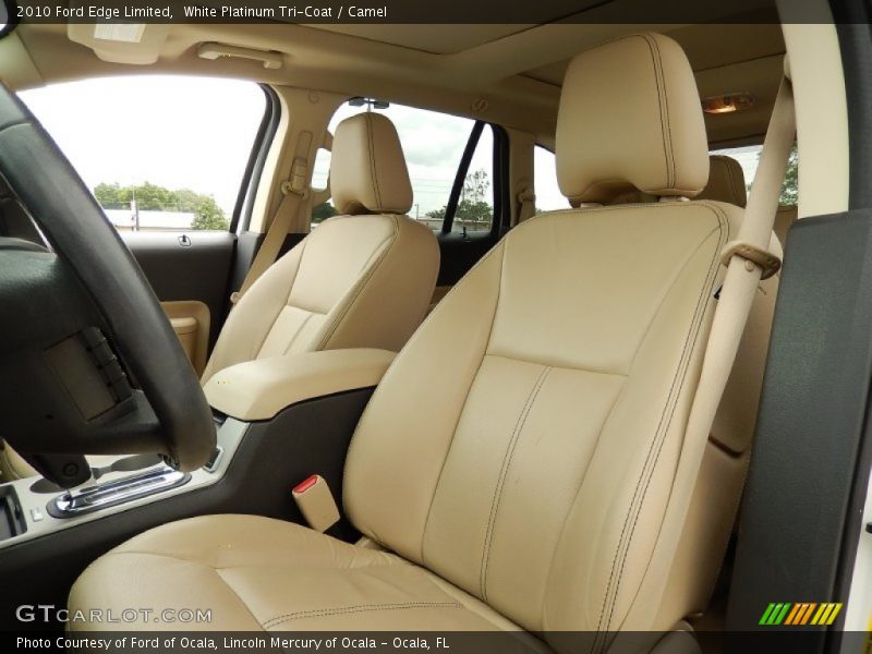 White Platinum Tri-Coat / Camel 2010 Ford Edge Limited