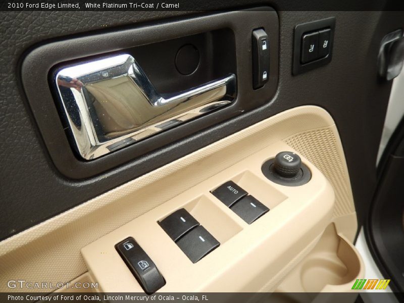 White Platinum Tri-Coat / Camel 2010 Ford Edge Limited