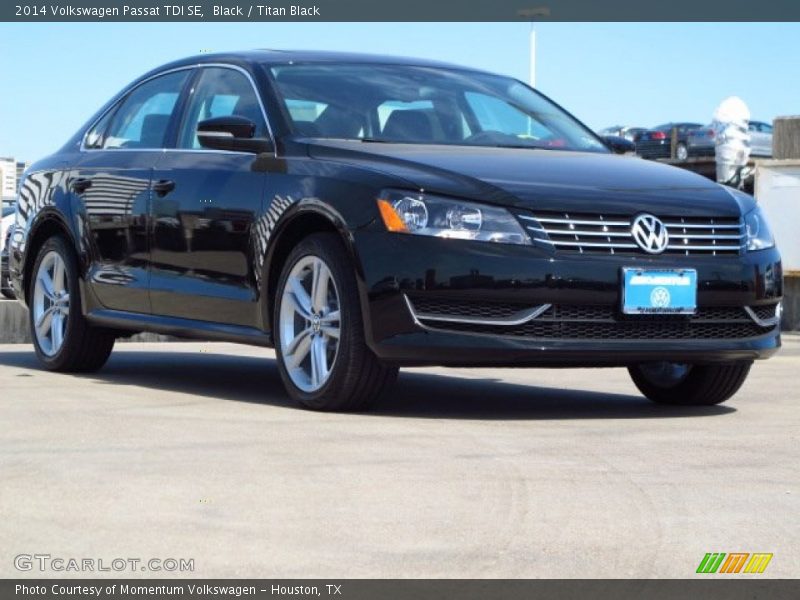 Black / Titan Black 2014 Volkswagen Passat TDI SE