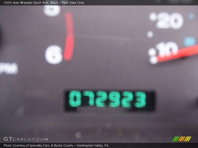Black / Dark Slate Gray 2004 Jeep Wrangler Sport 4x4